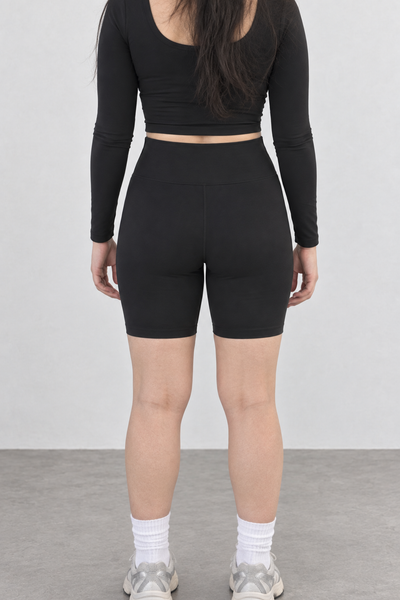 Sport Biker Cintura Alta - Negro