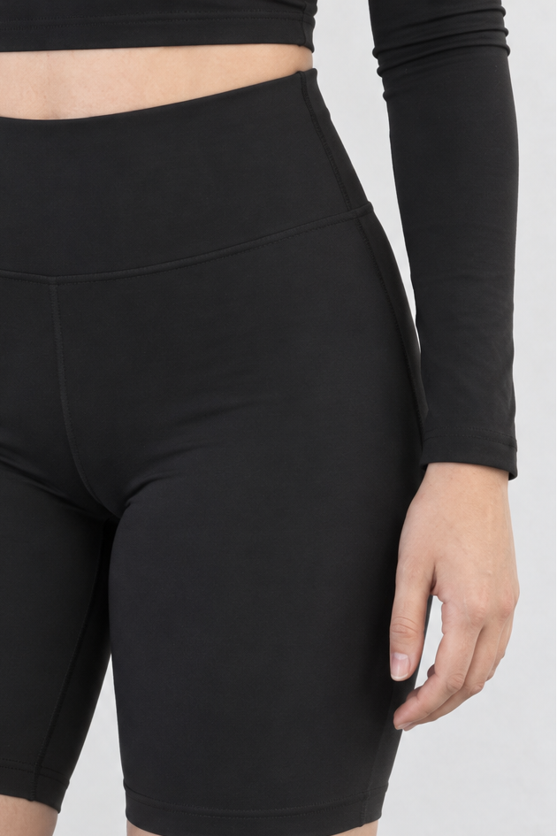 Sport Biker Cintura Alta - Negro