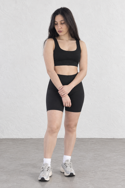 Sport Crop Top - Negro
