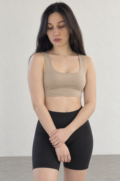 Sport Crop Top - Cuban Sand