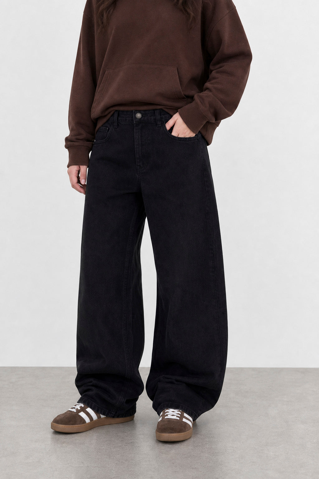 Jean Baggy Super Black Mujer