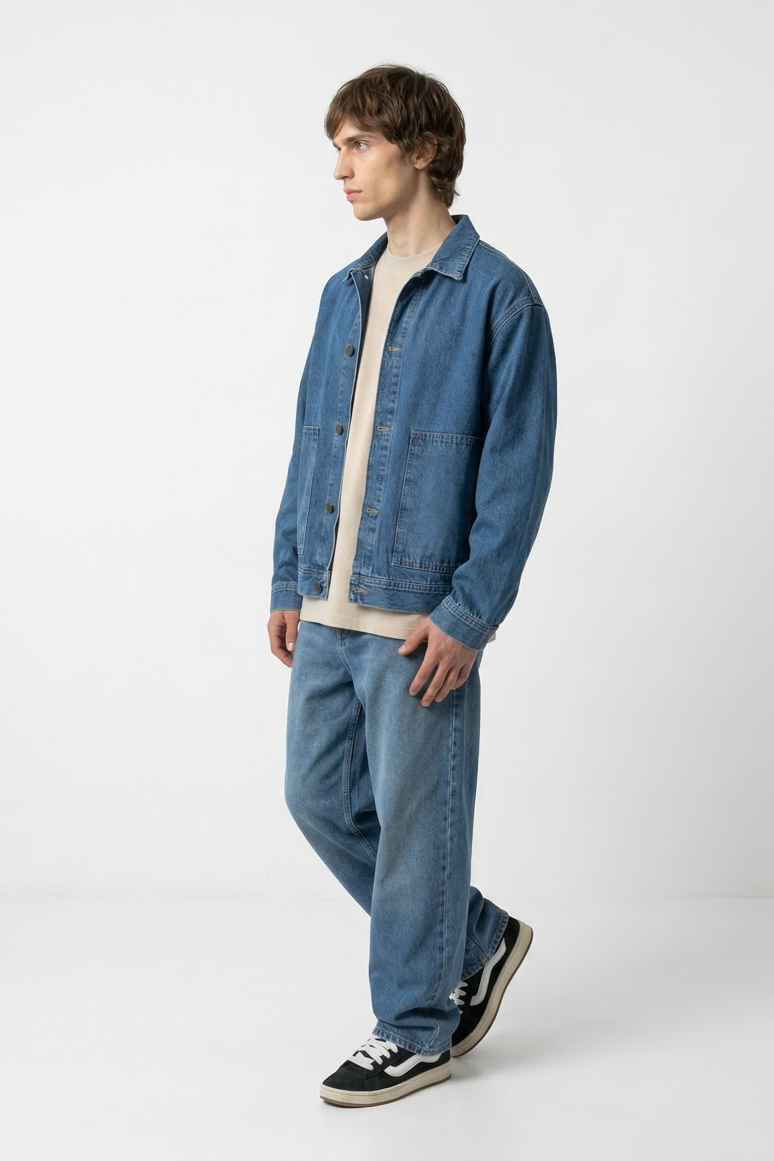 Campera de Jean Blue Hombre