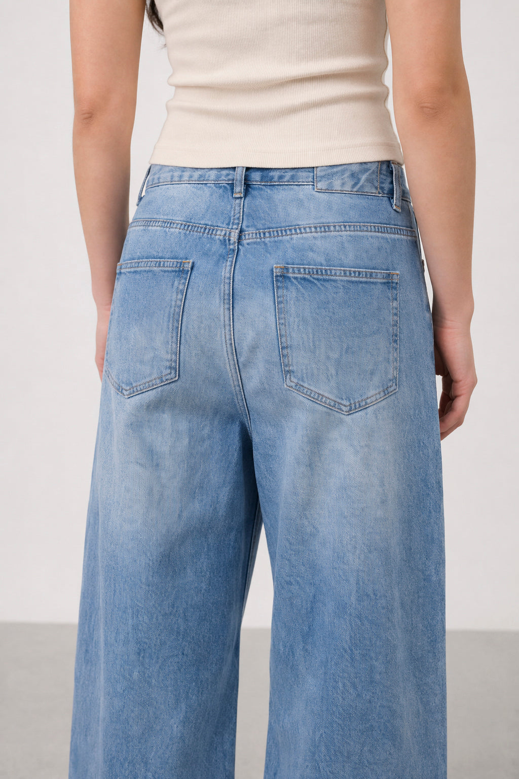 Jean Baggy Light Blue Mujer