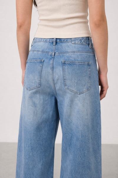 Jean Baggy Light Blue Mujer