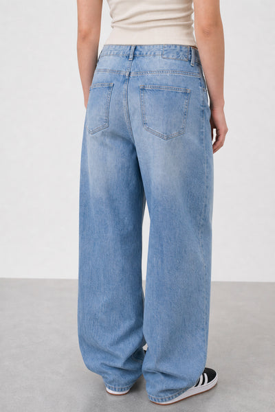 Jean Baggy Light Blue Mujer