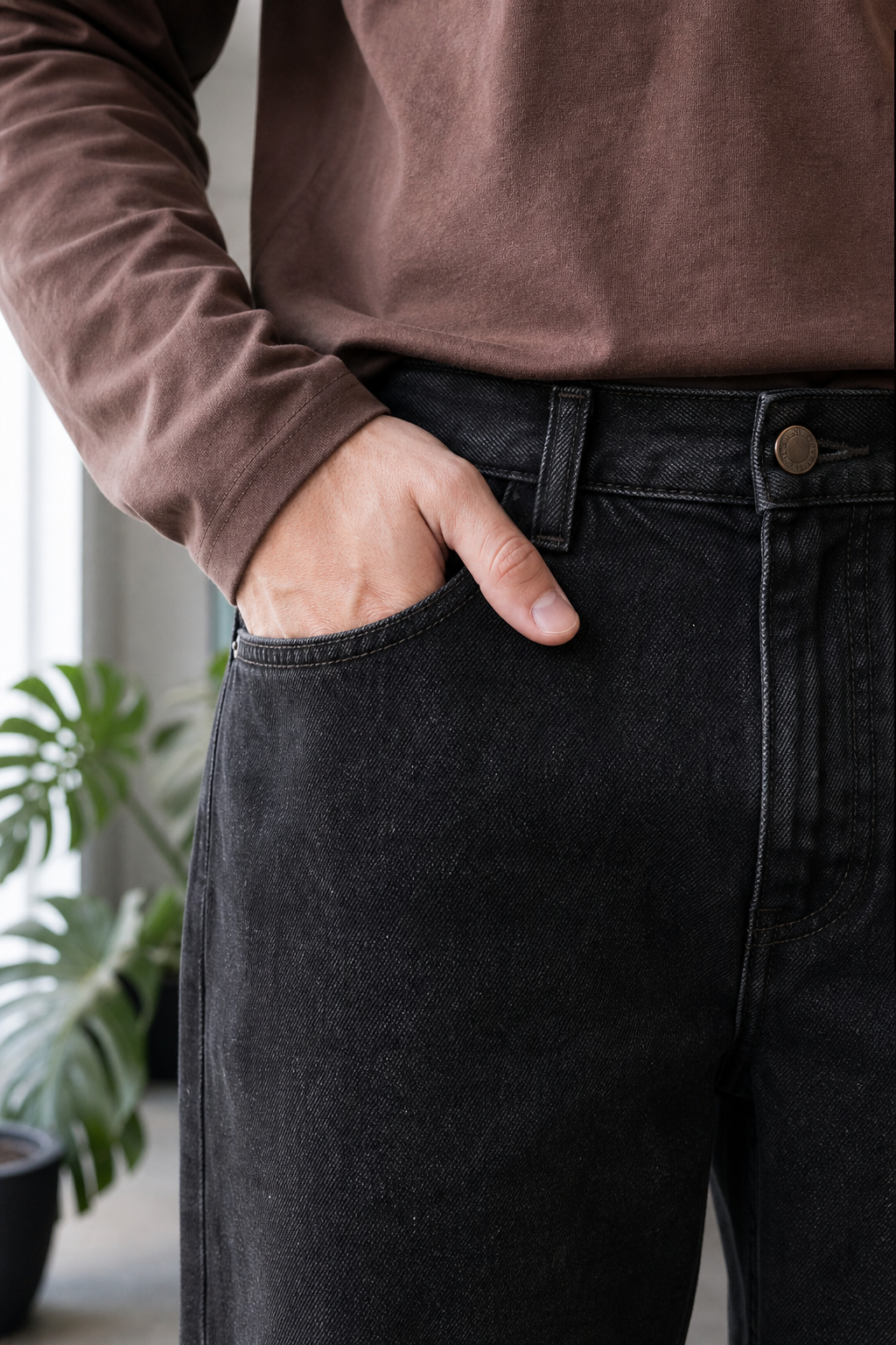 Jean Loose Oxido Black Hombre