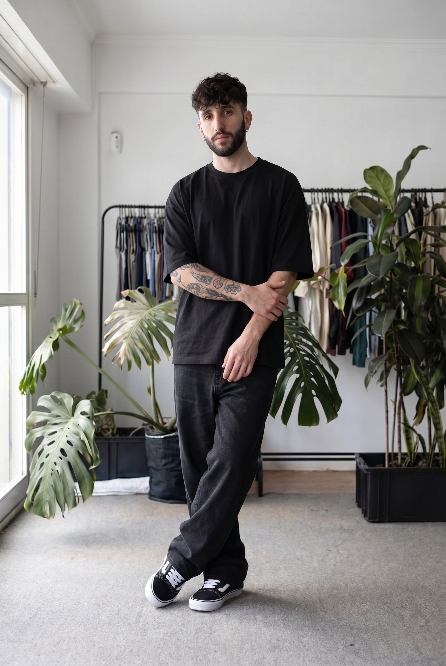 Jean Baggy Super Black Hombre
