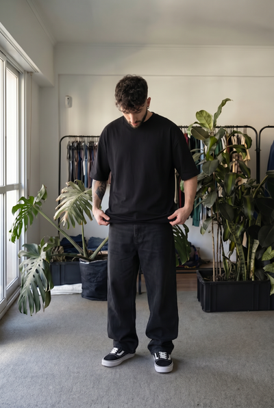 Jean Baggy Super Black Hombre