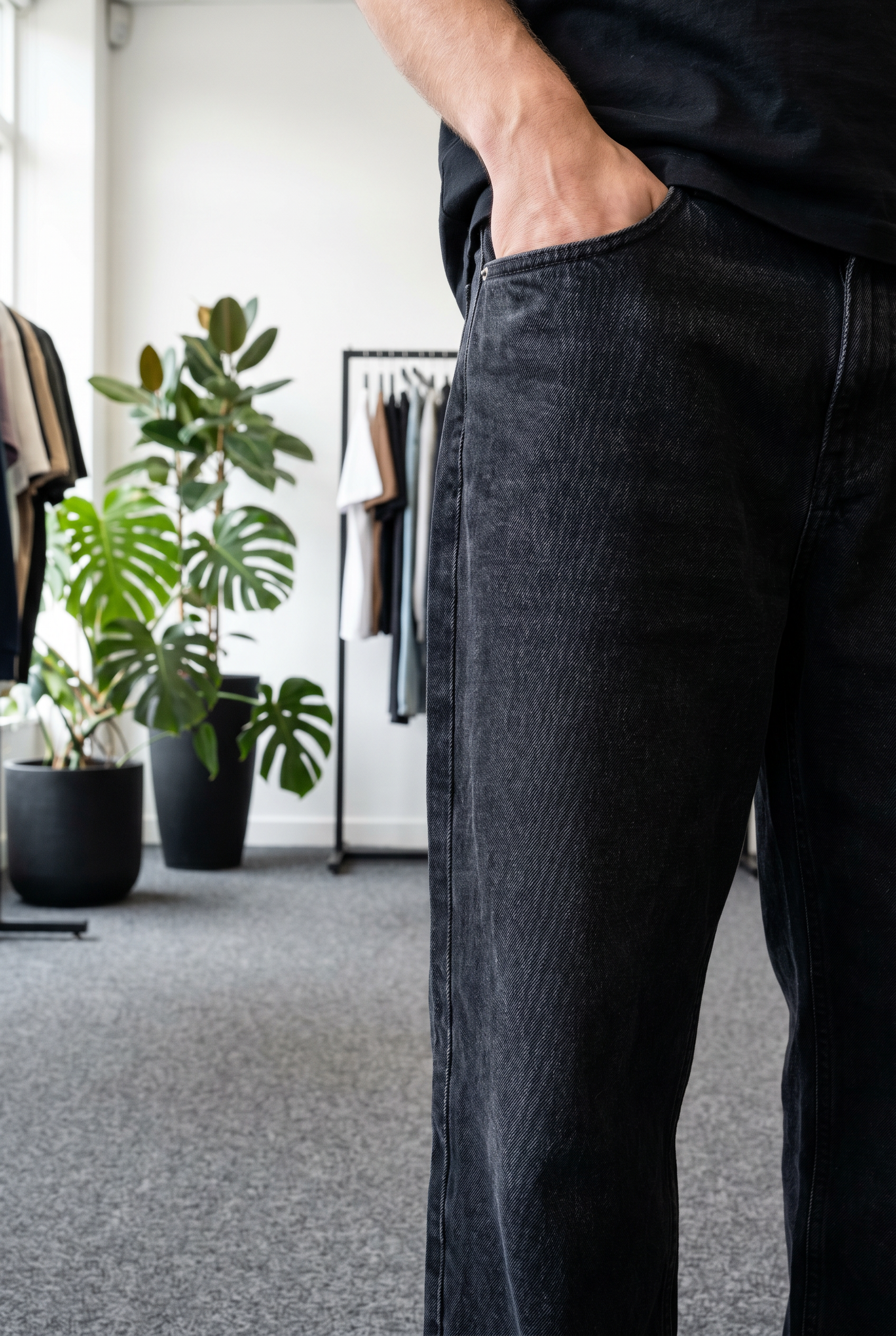 Jean Baggy Super Black Hombre