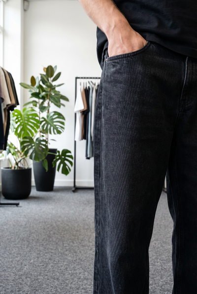 Jean Baggy Super Black Hombre