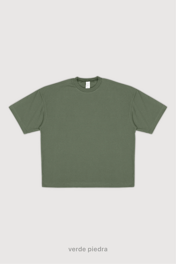 Remera Oversize - Verde Piedra