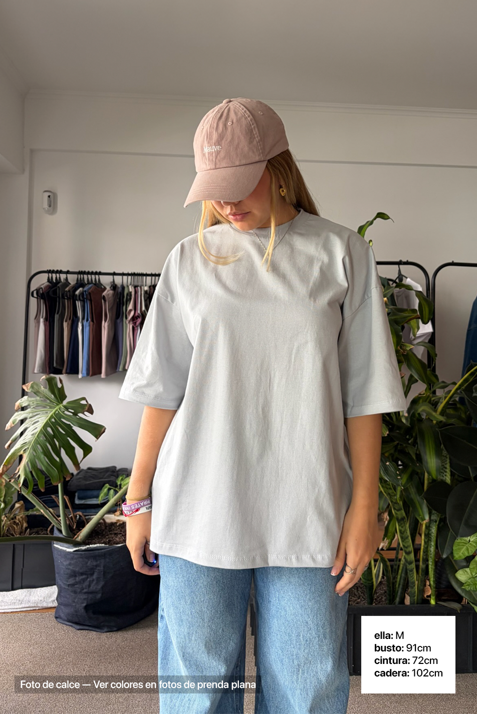 Remera Oversize x 2 Mujer