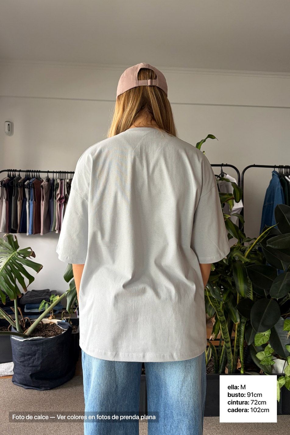 Remera Oversize x 2 Mujer