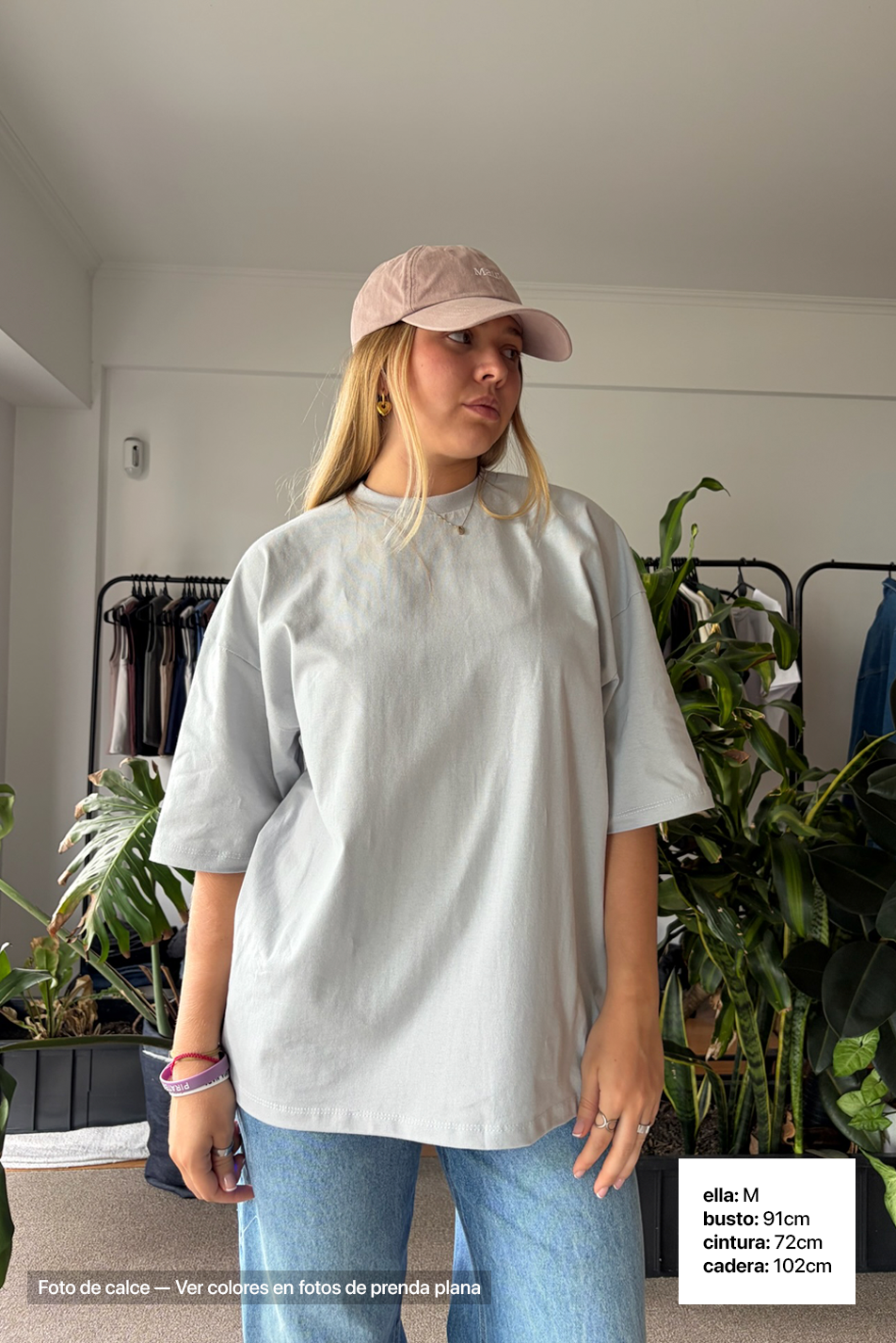 Remera Oversize x 2 Mujer