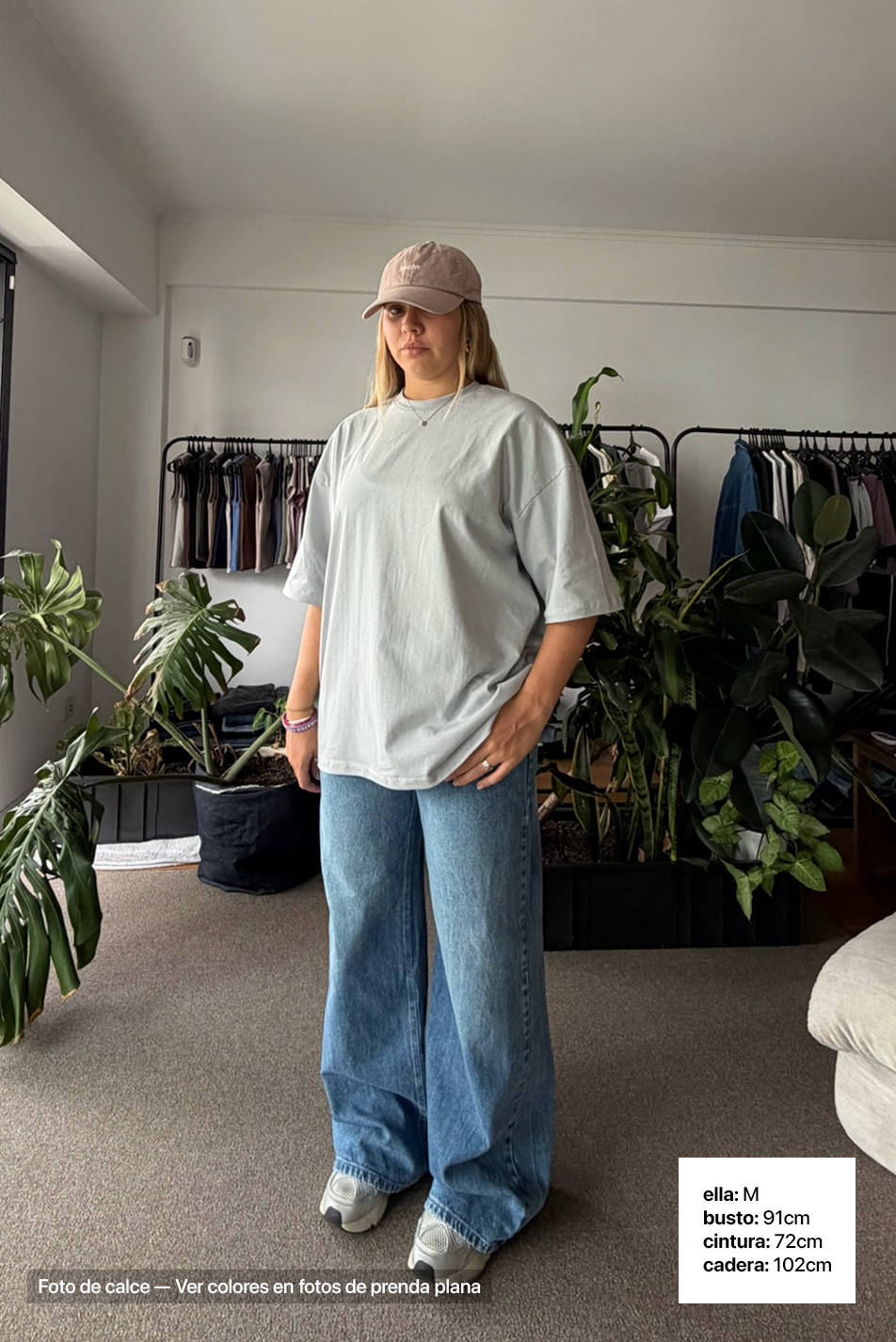 Remera Oversize x 2 Mujer