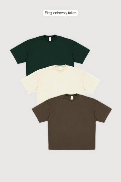 Pack x3 Remera Oversize