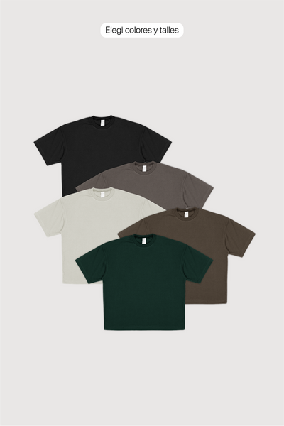Remera Oversize x 5