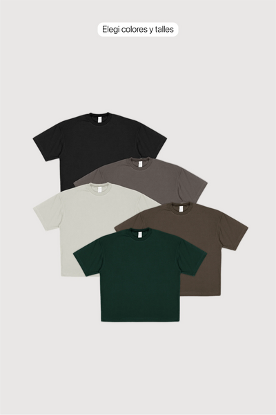 Pack x5 Remera Oversize