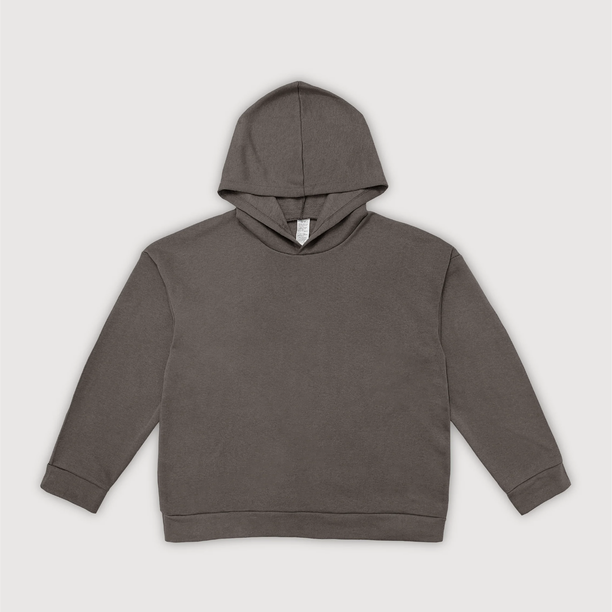 Hoodie Oversize Frisado - Gris Hierro