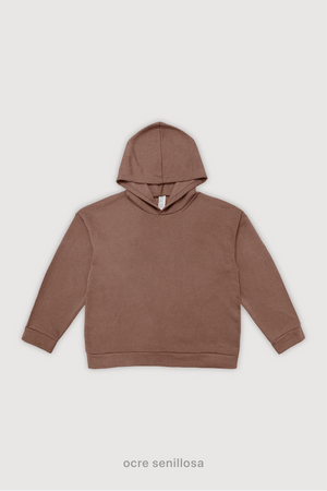Hoodie Oversize Frisado - Ocre Senillosa