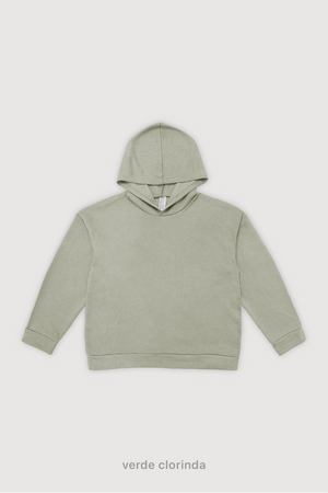 Hoodie Oversize Frisado - Verde Clorinda