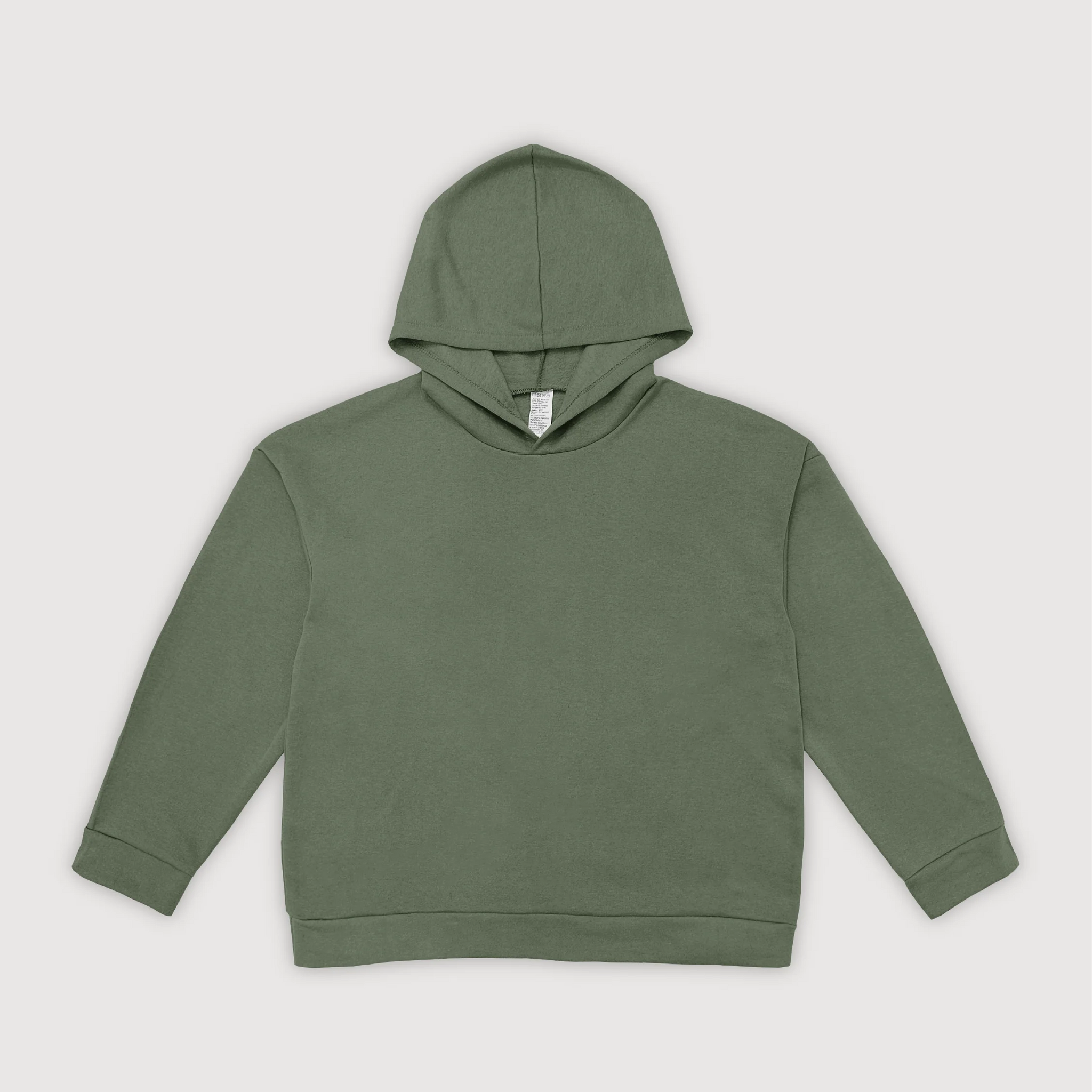 Hoodie Oversize Frisado - Verde Piedra