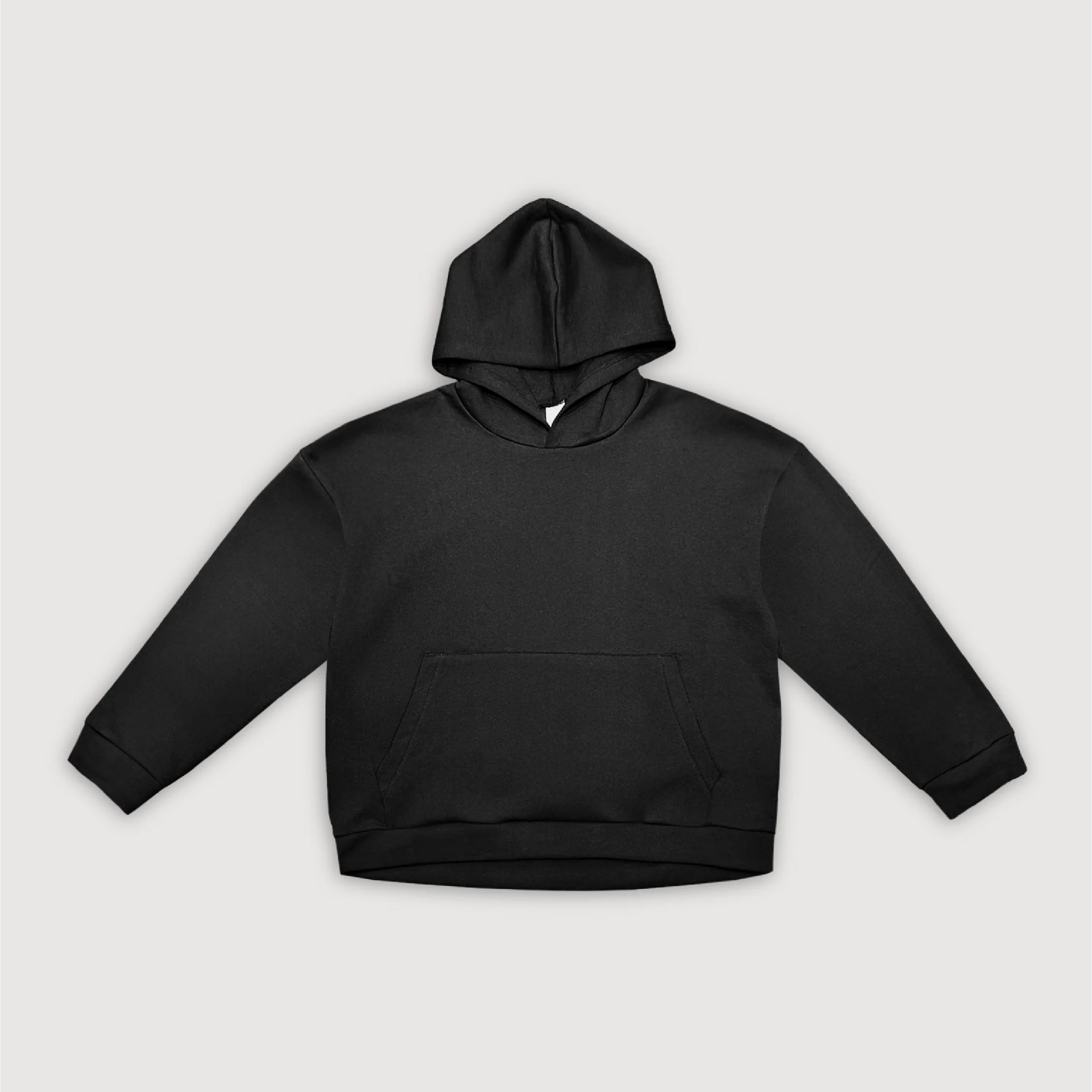 Canguro Oversize Frisado - Negro