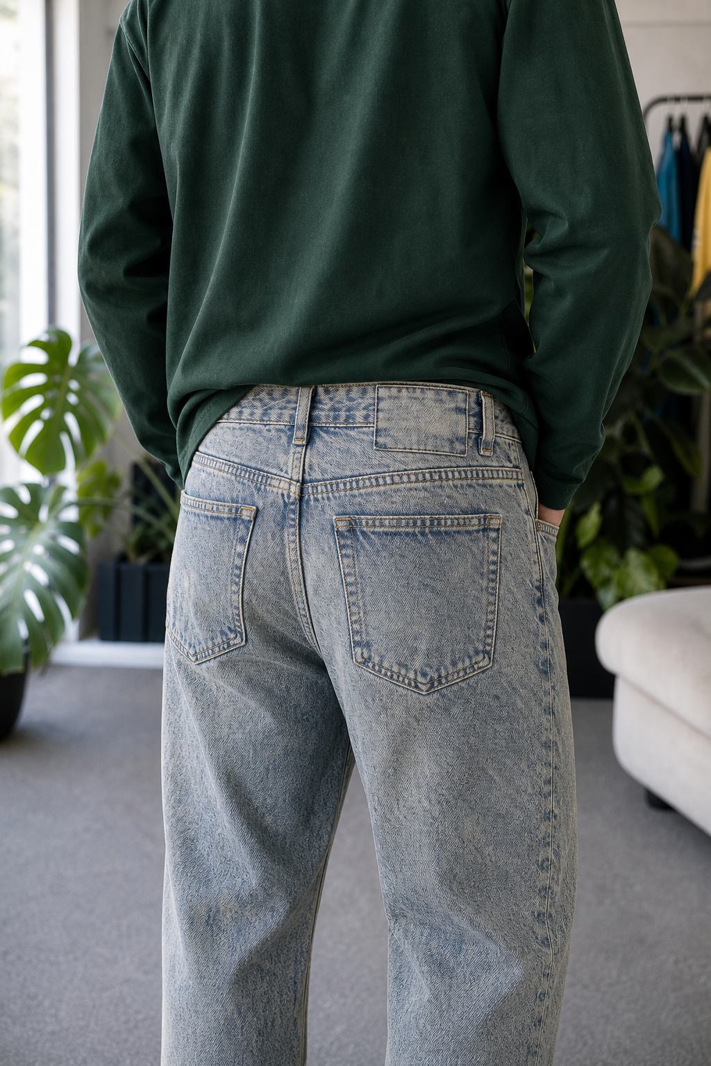 Jean Loose Oxido Blue Hombre