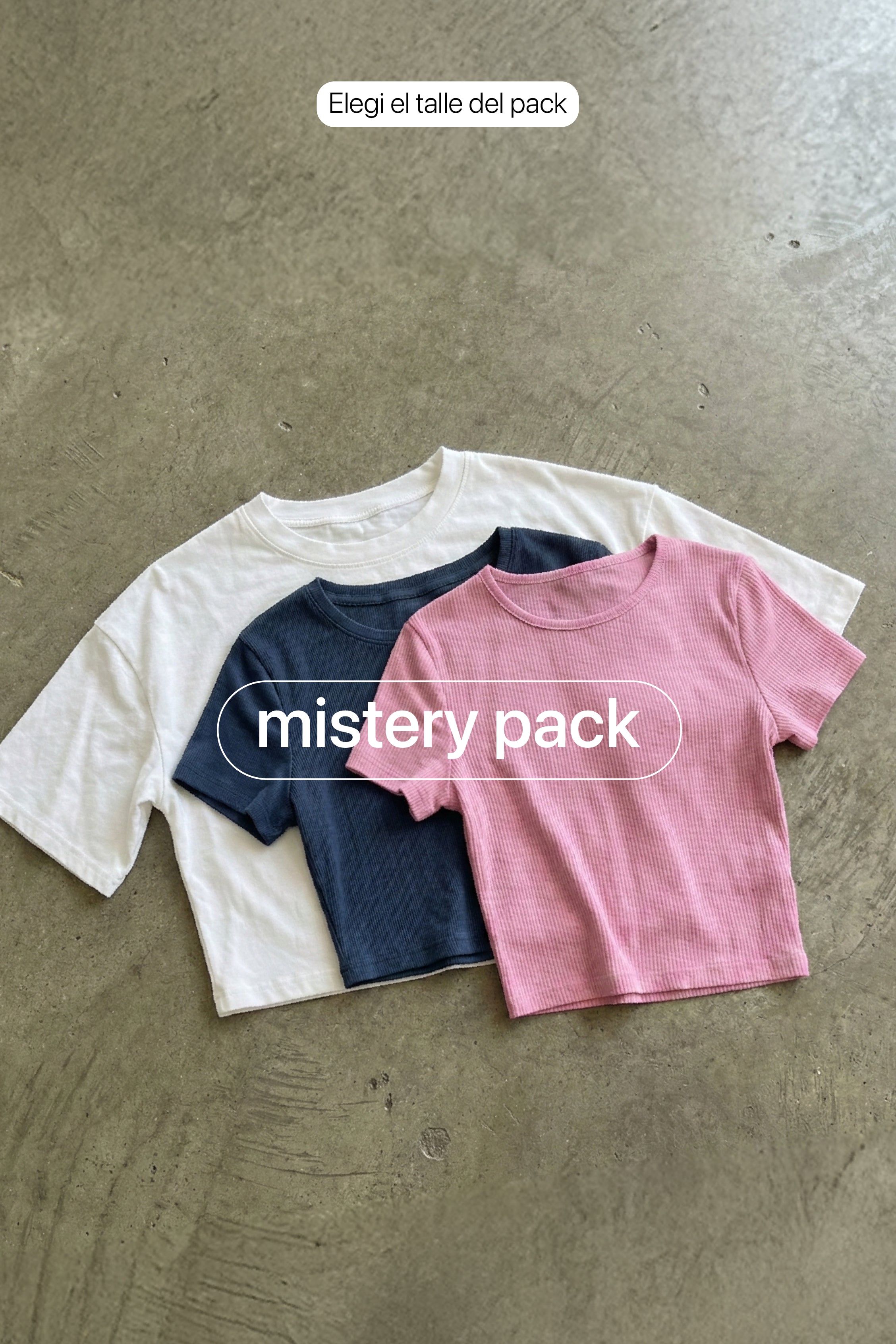 Pack Feria Online Remeras Crop x 3