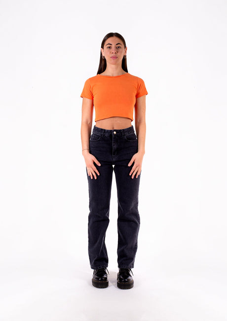 Remera Crop Top - Rosa W