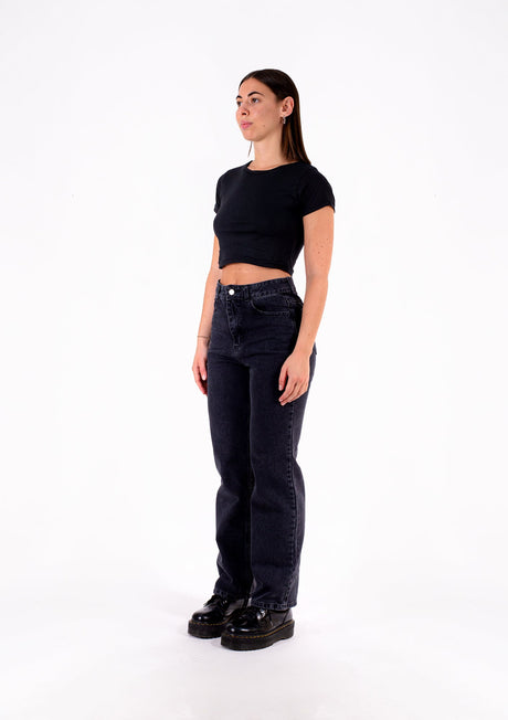 Remera Crop Top - Natural