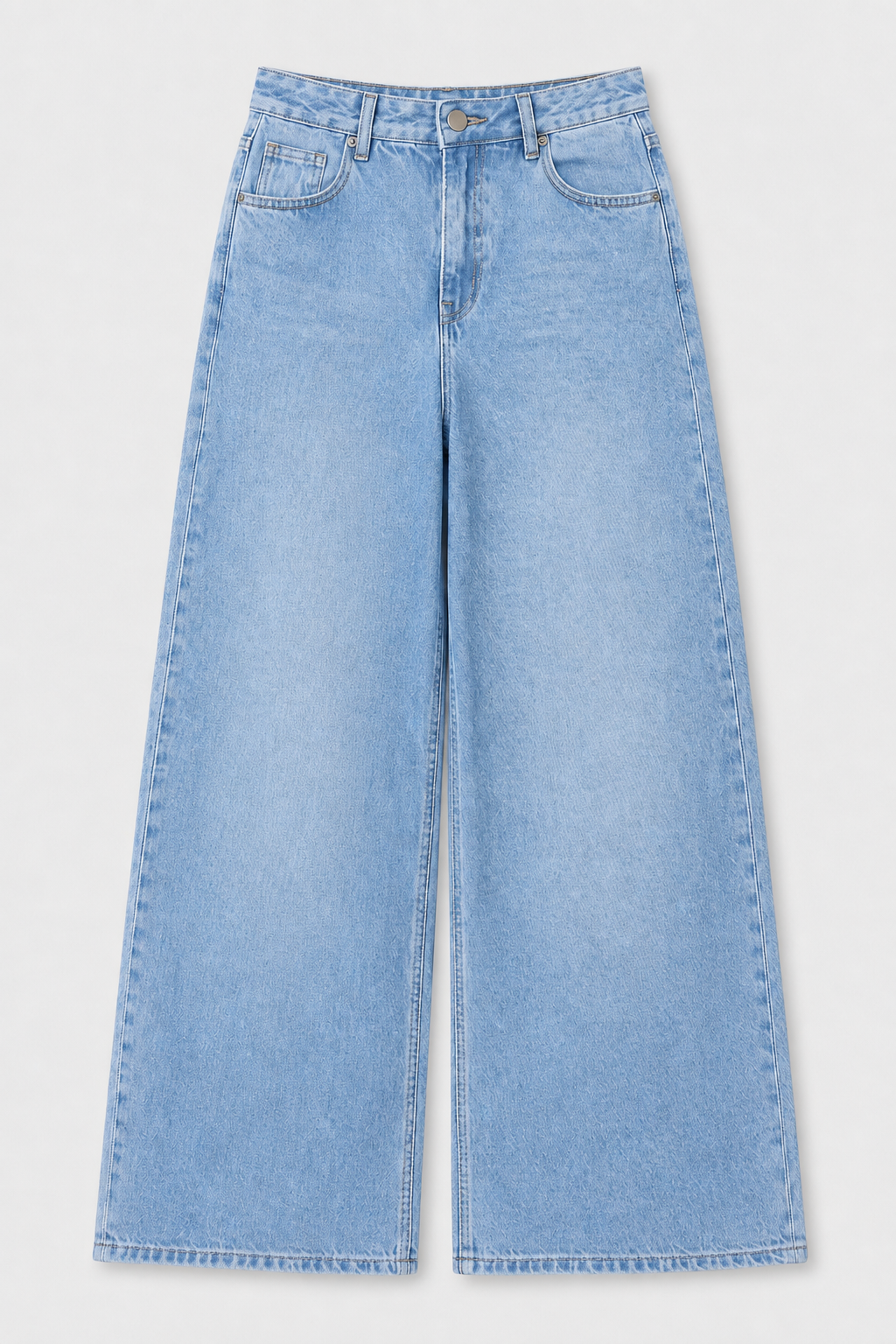 Jean Elastizado Wide Leg Light Blue Mujer