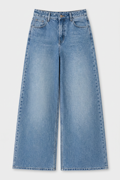 Jean Extra Wide Leg Light Blue Mujer