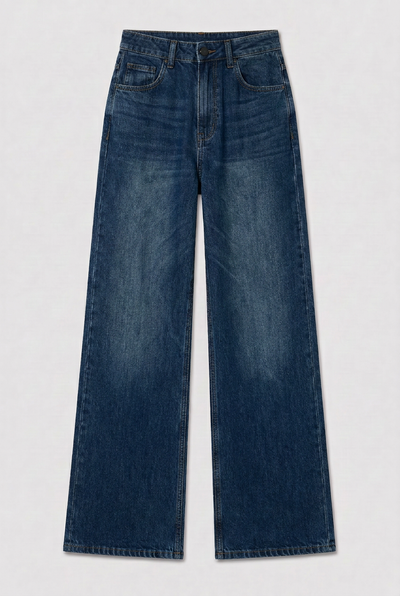 Jean Wide Leg Blue Mujer