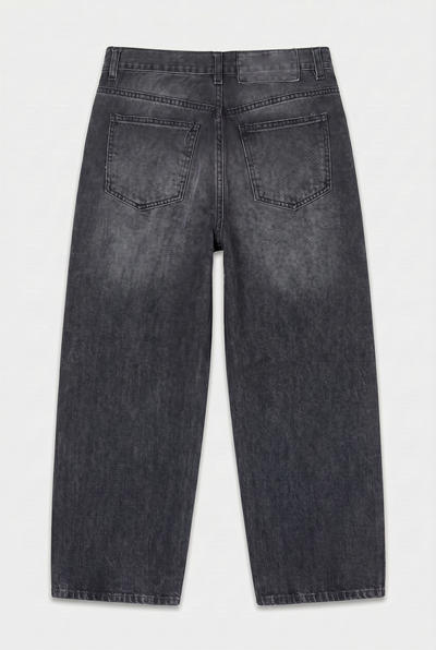 Jean Baggy Old Black Mujer