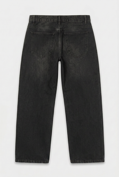 Jean Baggy Oxido Black Mujer