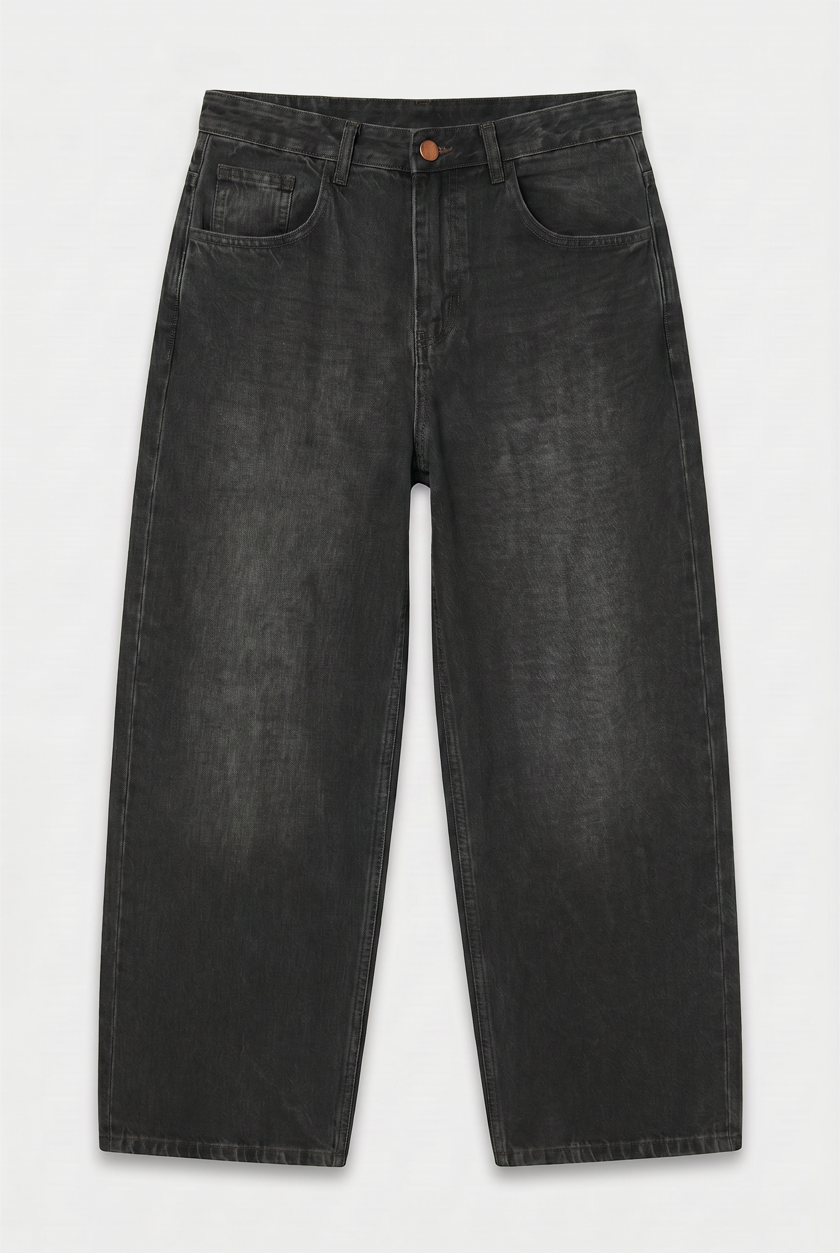 Jean Baggy Oxido Black Mujer