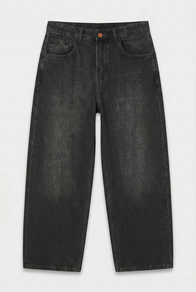 Jean Baggy Oxido Black Mujer