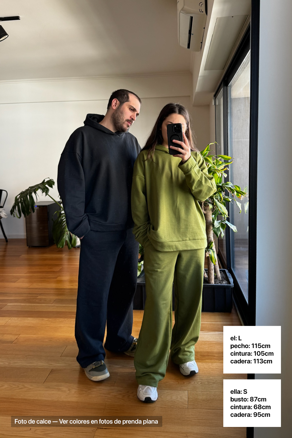 Hoodie Boxy Fit Frisado - Calla Green