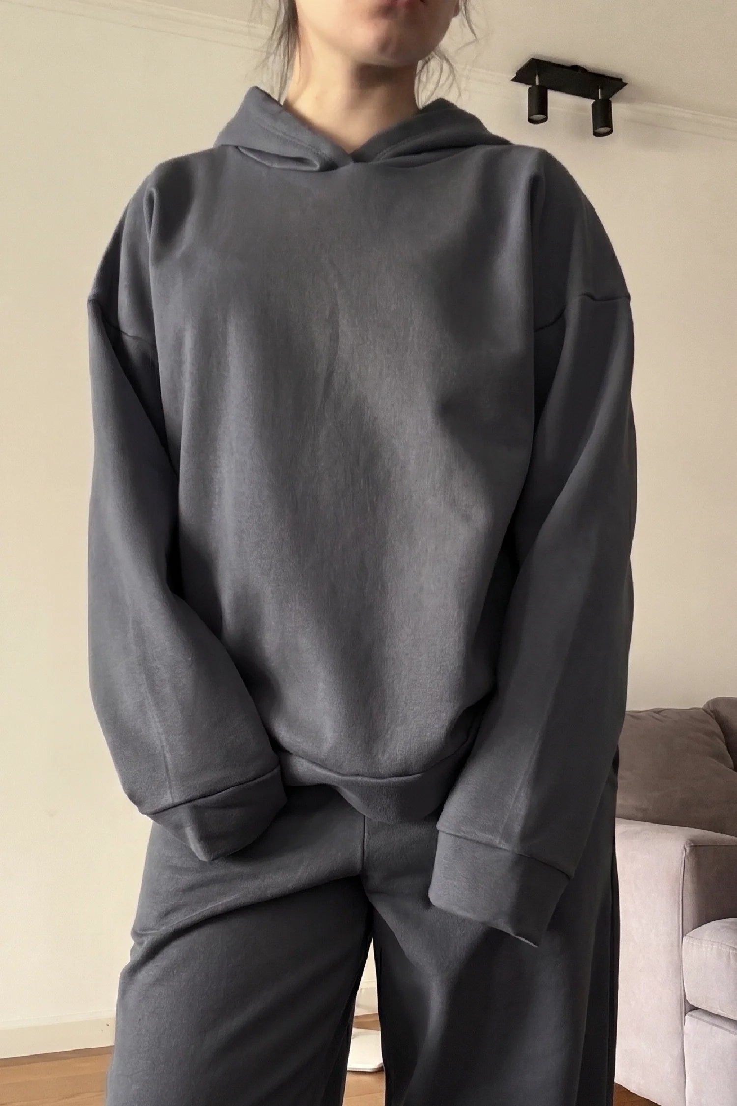 Hoodie Oversize Frisado + Remera Oversize + Jogging Baggy Frisado