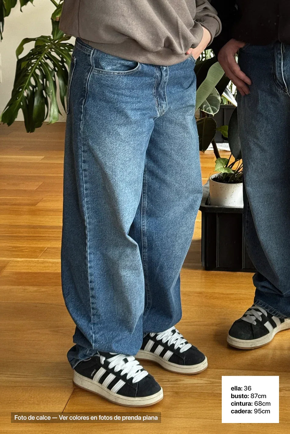 Jean Baggy Mujer Blue