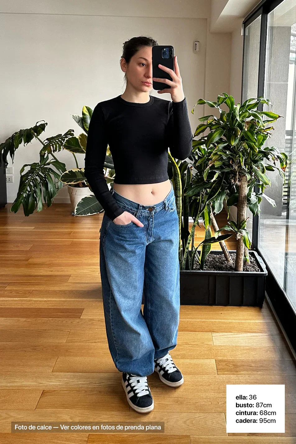 Jean Baggy Mujer Blue