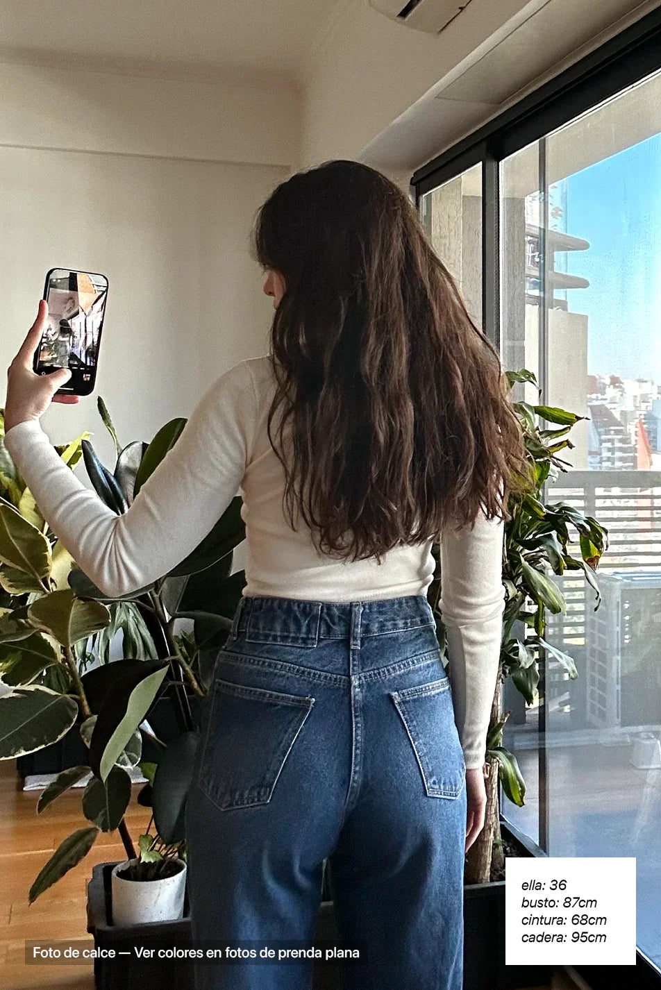 Jean Straight Mujer Blue