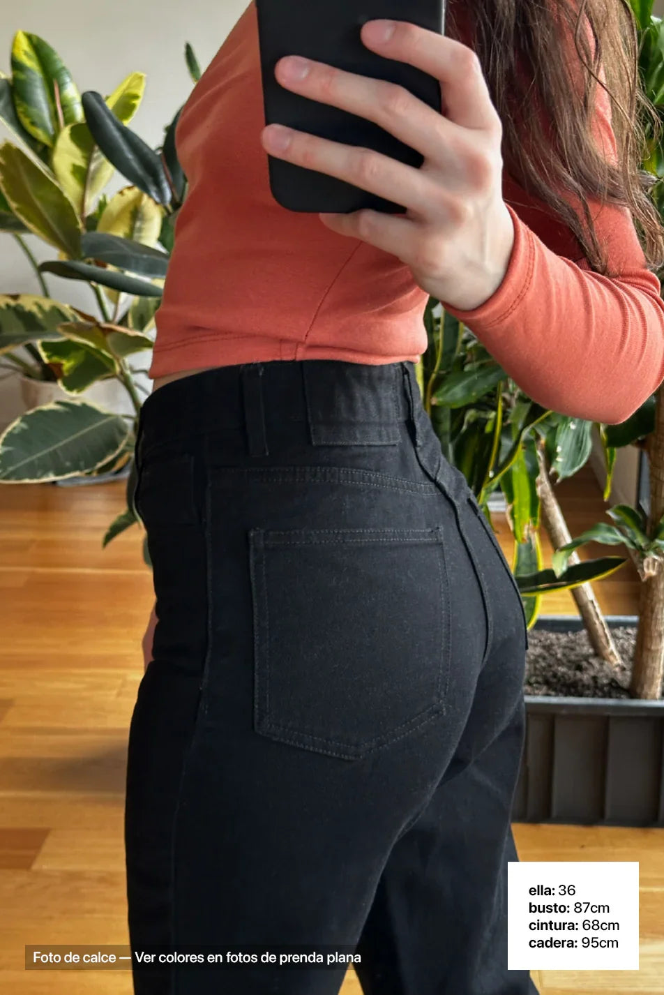 Jean Wide Leg Mujer Super Black