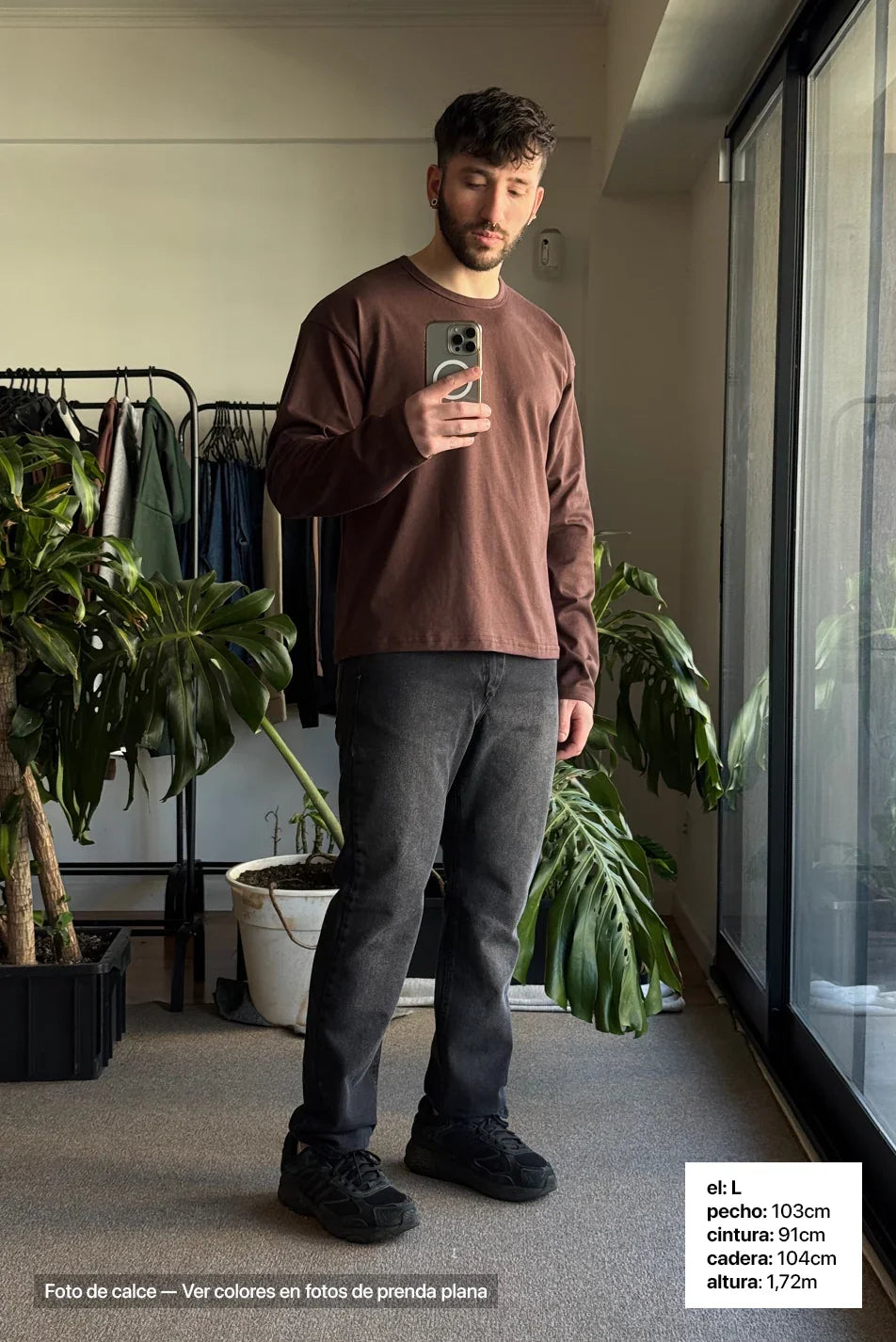 Remera Manga Larga Hombre