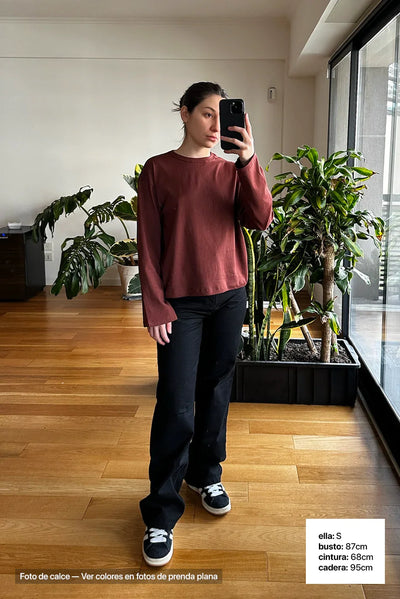 Remera Manga Larga Boxy