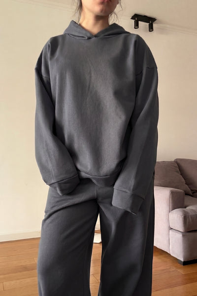 Hoodie Oversize Frisado + Jogging Baggy Frisado