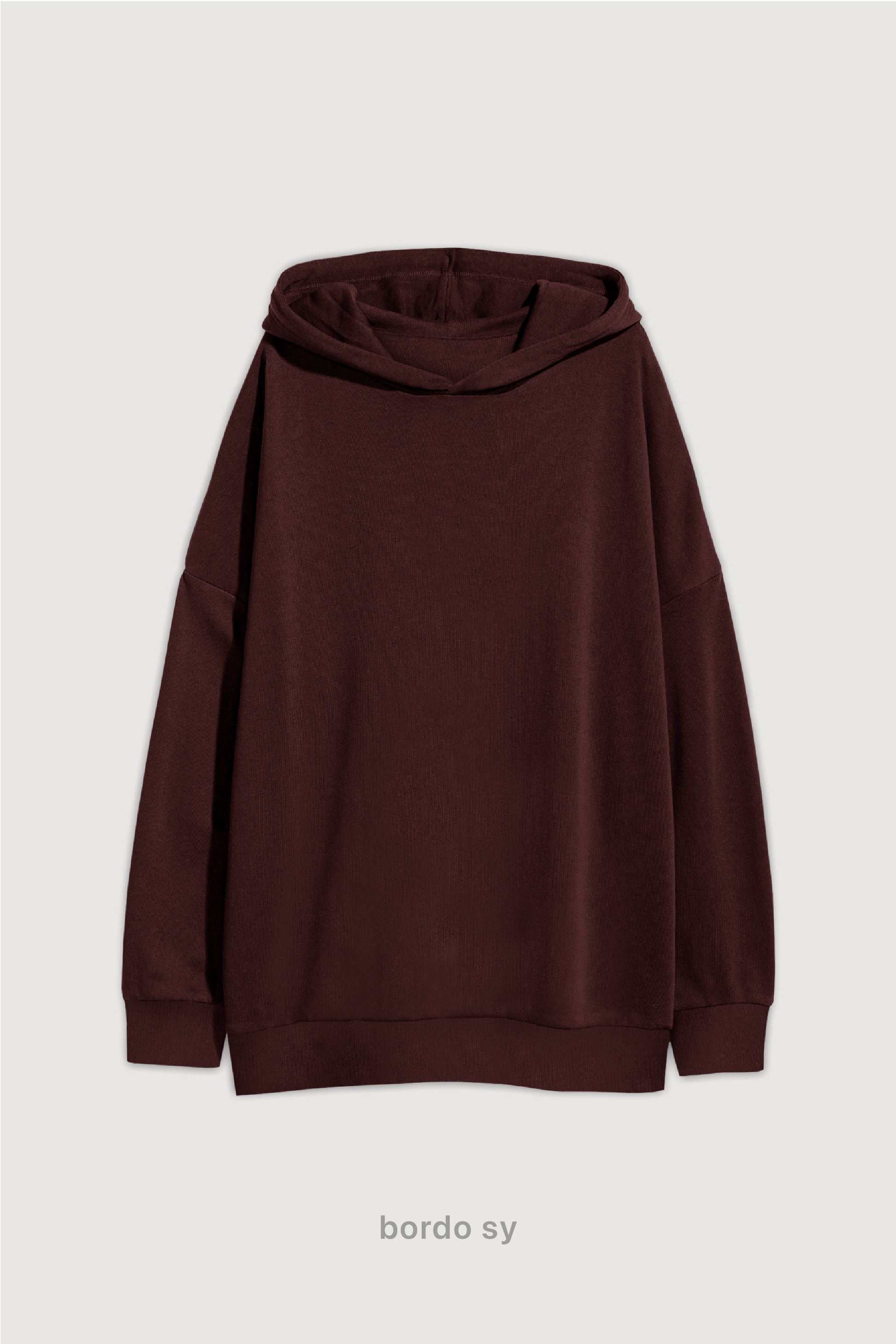 Hoodie Oversize - Bordo Sy