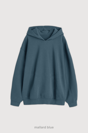 Hoodie Oversize Super Soft - Mallard blue