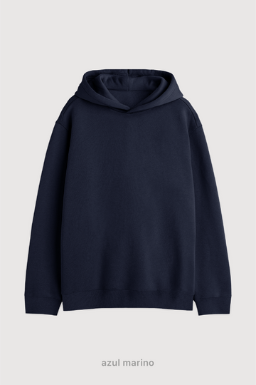 Hoodie Super Soft Frisado - Azul Marino